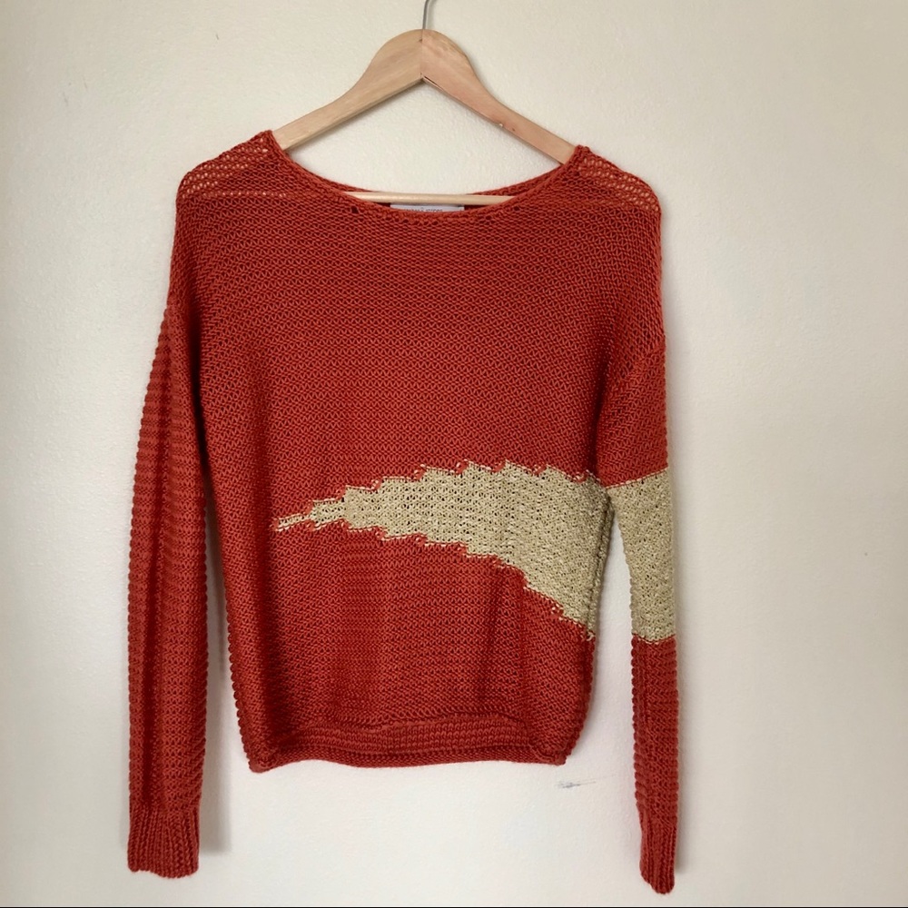 Slouchy loose knit sweater S